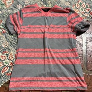 CS Basics v neck striped tee